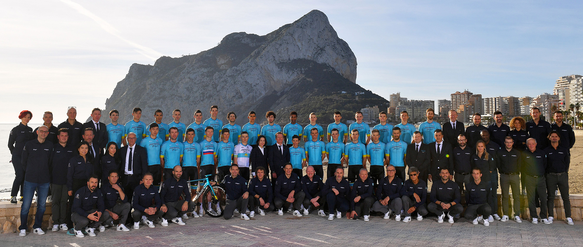 Astana Pro Team, squadra professionistica di ciclismo World Tour, di cui Claudio Cucinotta è preparatore atletico, allenatore stagione 2020